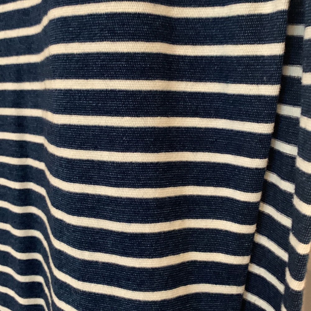 Splendid Navy/White Striped Maxi Skirt Size Medium